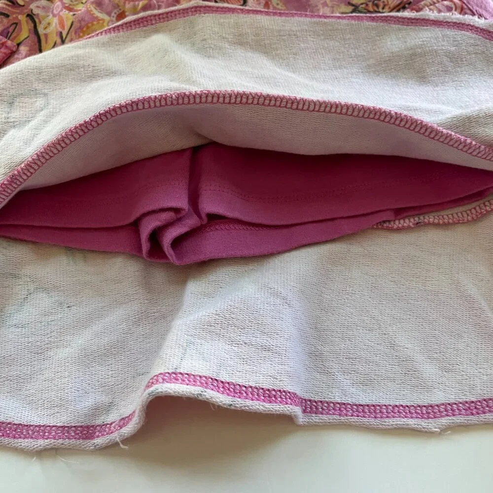 The Children's Place Girls Skirt Skort Size 6X/7 Ruffle Butterflies Flowers Pink